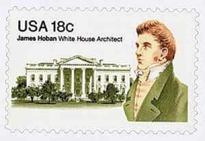 1981 James Hoban White House Architect Single 18c Postage Stamp, Sc#1935, MNH,OG
