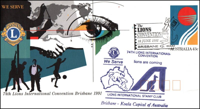 Australia 74th Lion's International Convention 1991 Cover