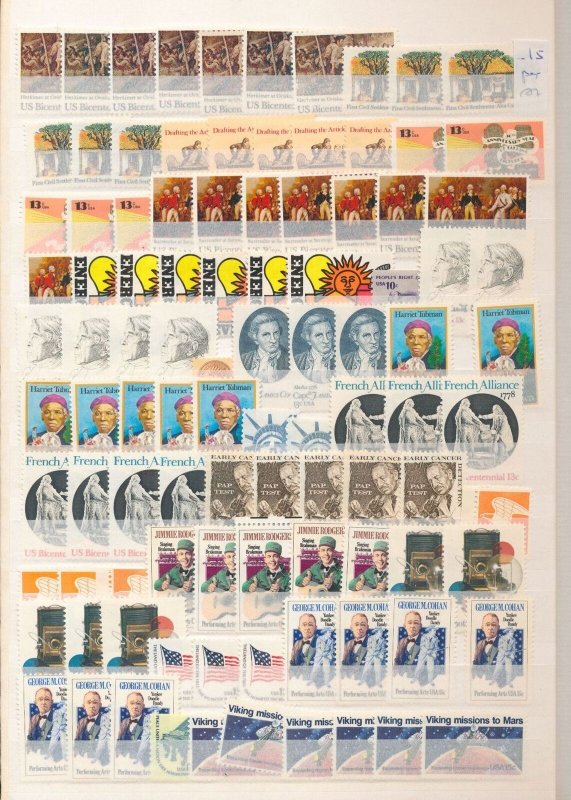 USA Mid Period Mainly MNH Mixture (400+) Face Apx $40+ ZK2309