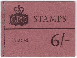 Q26p 6/- GPO Wilding booklet - July 1967 Good Perfs UNMOUNTED MINT/MNH
