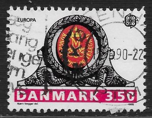 Denmark #914 3.50k Europa - Post Office of Halderslev