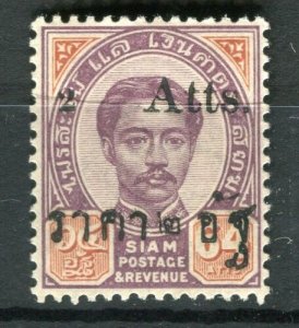 THAILAND; 1894 Large Roman 'Atts' surcharge mint hinged 2/64a. value 