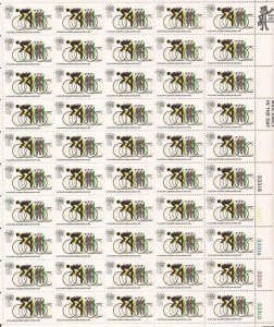 US Stamp 1972 6c Olympics Cycling 50 Stamp Sheet Scott #1460