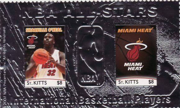 St Kitts - NBA Shaquille O'Neal - Foil Sheet STK0706