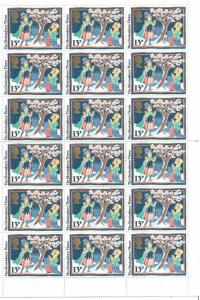 GREAT BRITAIN - 1986 - CHRISTMAS STAMPS SHEET