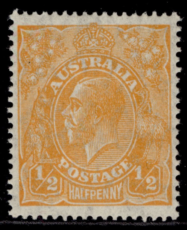 AUSTRALIA GV SG85, ½d orange, M MINT. 