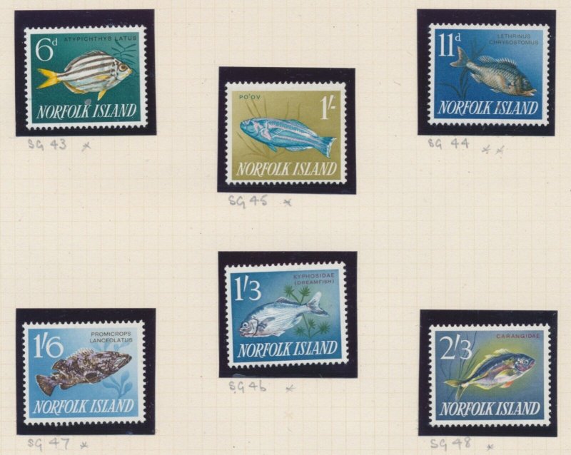 Norfolk Island Fish SG 43 - 48 MH