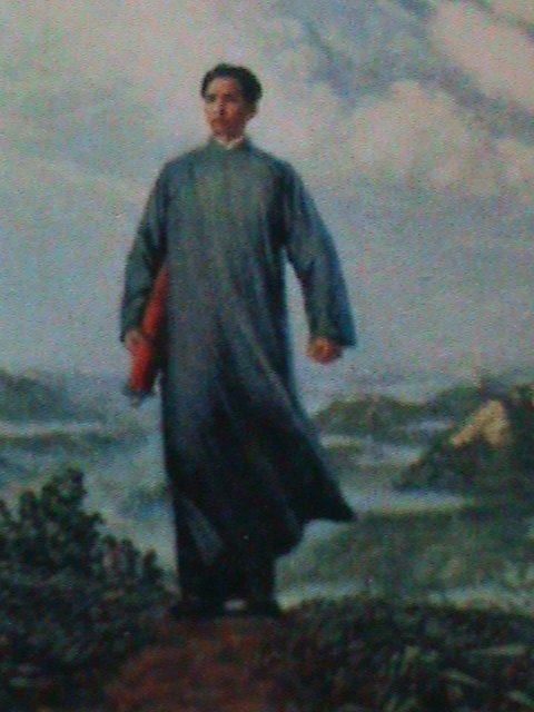 ​CHINA-1968-SC#998 -W12-MAO ZEDONG GOING TO ANYUAN-IMPRINT MNH BLOCK-VF RARE