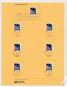 USPS 2006 SOUVENIR PAGE 39c FLAG- 7 VERSIONS #3979