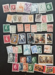 GREECE Vintage Stamp Lot Used Collection T5176