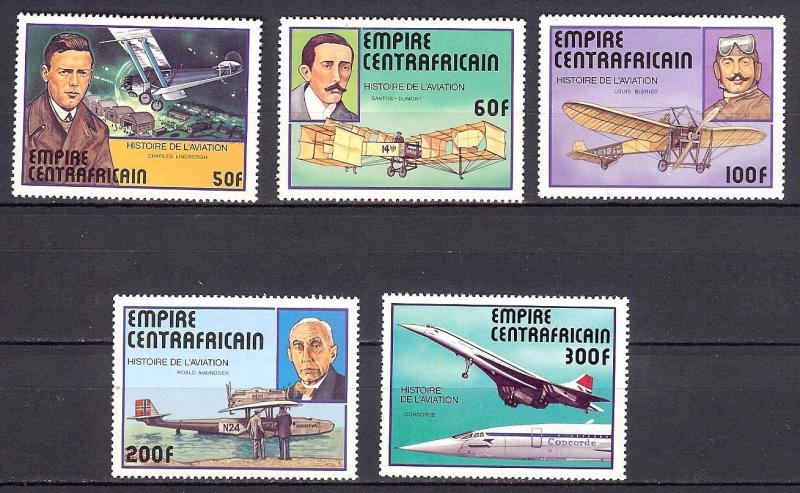 CENTRAL AFRICAN EMPIRE - HISTORIE DE L'AVIATION - MNH **