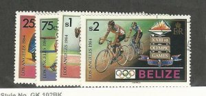 Belize, Postage Stamp, #717-720 Mint NH, 1984 Olympics Sports