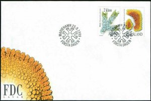 Aland Finland FDC 1999 lichens flowers nature superb used 