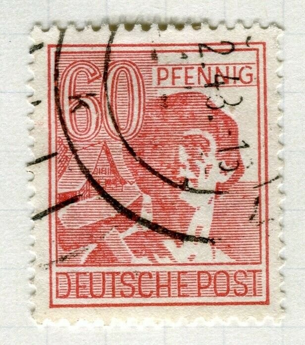 GERMANY; ALLIED ZONES POST 1947-48 Optd. issue fine used 60pf. value
