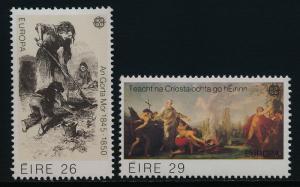 Ireland 519-20 MNH EUROPA, Art, Great Famine, Conversion to Christianity