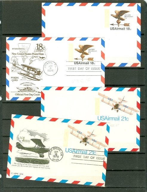 US LOT of (34) SATIONERY CARDS...MINT & FDC