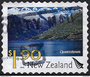 NEW ZEALAND 2010 QEII $1.90 Multicoloured, Scenic-Queenstown Self Adhesive SG...