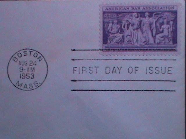 ​UNITED STATES 1953 SC#1022 SECTION OF FTIEZE SUPREME COUNT ROOM FDC-MNH VF