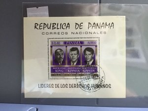 Panama Kennedy  cancelled stamp sheet  R27057