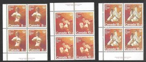 Canada B-B7-9    Inscr blocks    VF NH