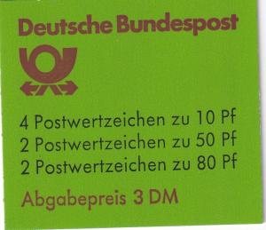 Germany #1231c Complete Booklet  CV $6.00 (A18299)