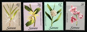 SAMOA SG686/91 1985 ORCHIDS  MNH
