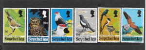 BIRDS - SEYCHELLES #299-304  MNH