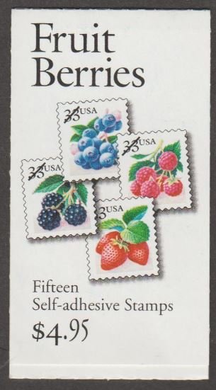 U.S. Scott #3301a-3301c BK276A Fruit Berries Stamp - Mint NH Booklet