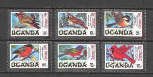 BIRDS - UGANDA #1570-5   MNH