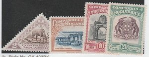 MOZAMBIQUE CO #171-4 MINT HINGED 4 TOP VALUES