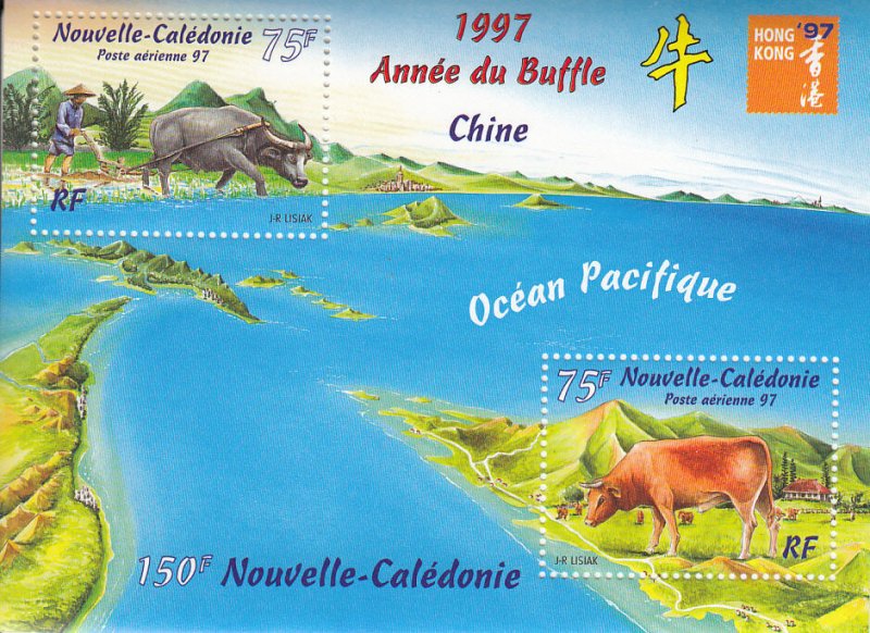 New Caledonia Scott C285 Lunar Year of the OX Souvenir sheet