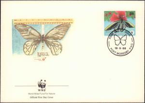 Papua New Guinea, Worldwide First Day Cover, Butterflies