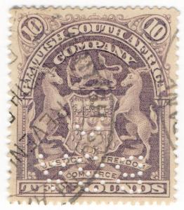 (I.B) Rhodesia/BSAC Revenue : Duty Stamp £10