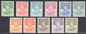 Basutoland #18 to 28 Mint VF LH