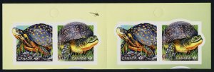 Canada 3179a-b Gutter Booklet Top MNH Endangered Turtles