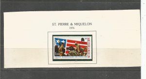 St. Pierre & Miquelon Washington and Lafayette, American Flag