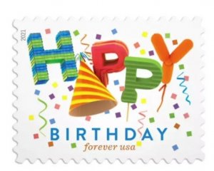 2021 Happy Birthday  forever stamps  5 Booklets 100pcs