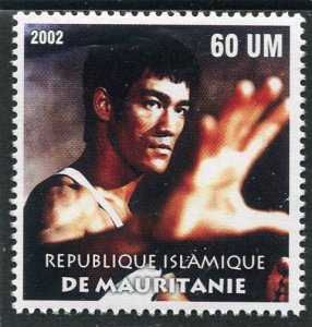 Mauritania 2002 BRUCE LEE Martial Artist 1 value Perforated Mint (NH)