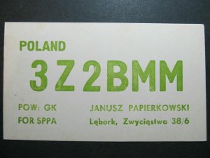 4327 Amateur Radio QSL Card Lebork Poland-