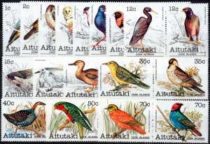 Aitutaki 1981 Birds set of 32 to 70c SG317-348 V.F MNH