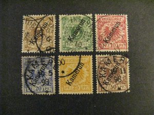 Cameroun #1-6 used  a22.8 5584