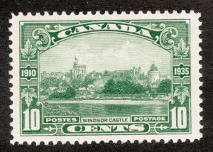 1935 Canada #215 - 10¢ - KGV Windsor Castle architecture - MH - VF -  Cv $12.50