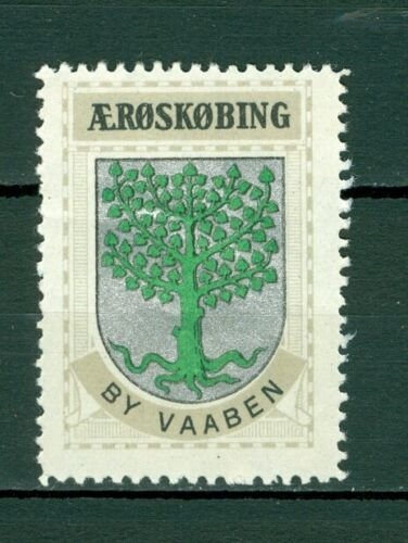 Denmark. Poster Stamp 1940/42. Mnh. Town: Aeroskobing. Coats Of Arms. Tree 