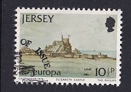 Jersey   #189  used  1978  Europa  Castles from paintings  10 1/2p