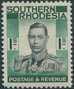 Southern Rhodesia 1937 1s black & blue-green SG48 unused