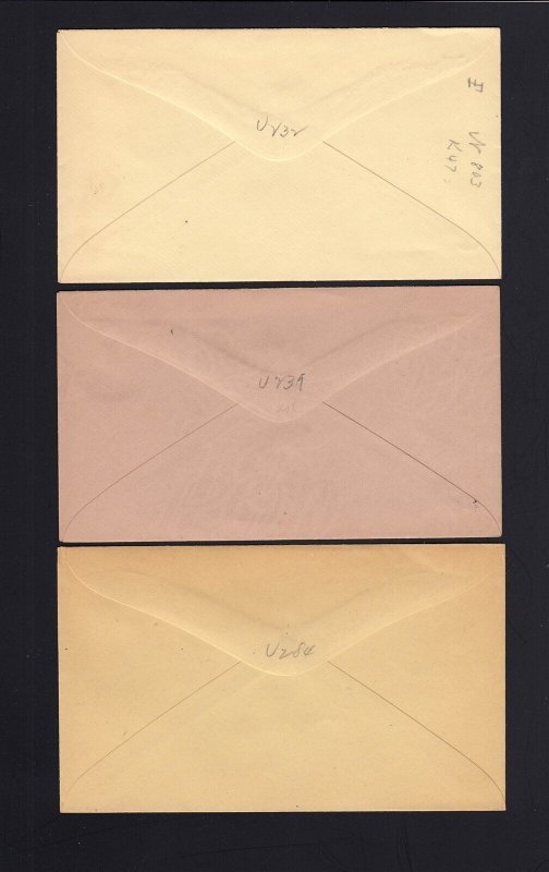 U227/U284 (6) Mint 2c Envelopes Cat. $83.00 