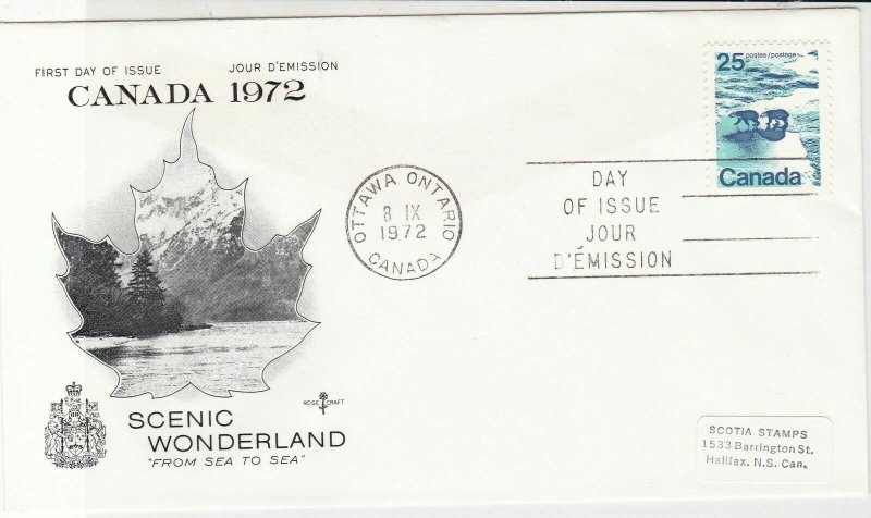 Canada 1972 Scenic Wonderland from Sea to Sea FDC Cancel Stamps Cover ref 22020