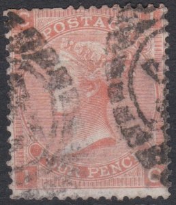 Great Britain Sg94 4d Vermilion Pl 13 Used Cv £75   IC