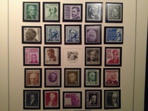 Prominent American Series 1965-74 25 Stamps Mint Never Hinged
