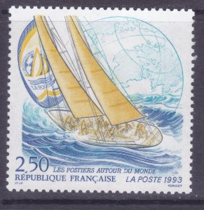 France 2319 MNH 1993 Yacht La Poste Whitbread Trans-Global Race Issue VF